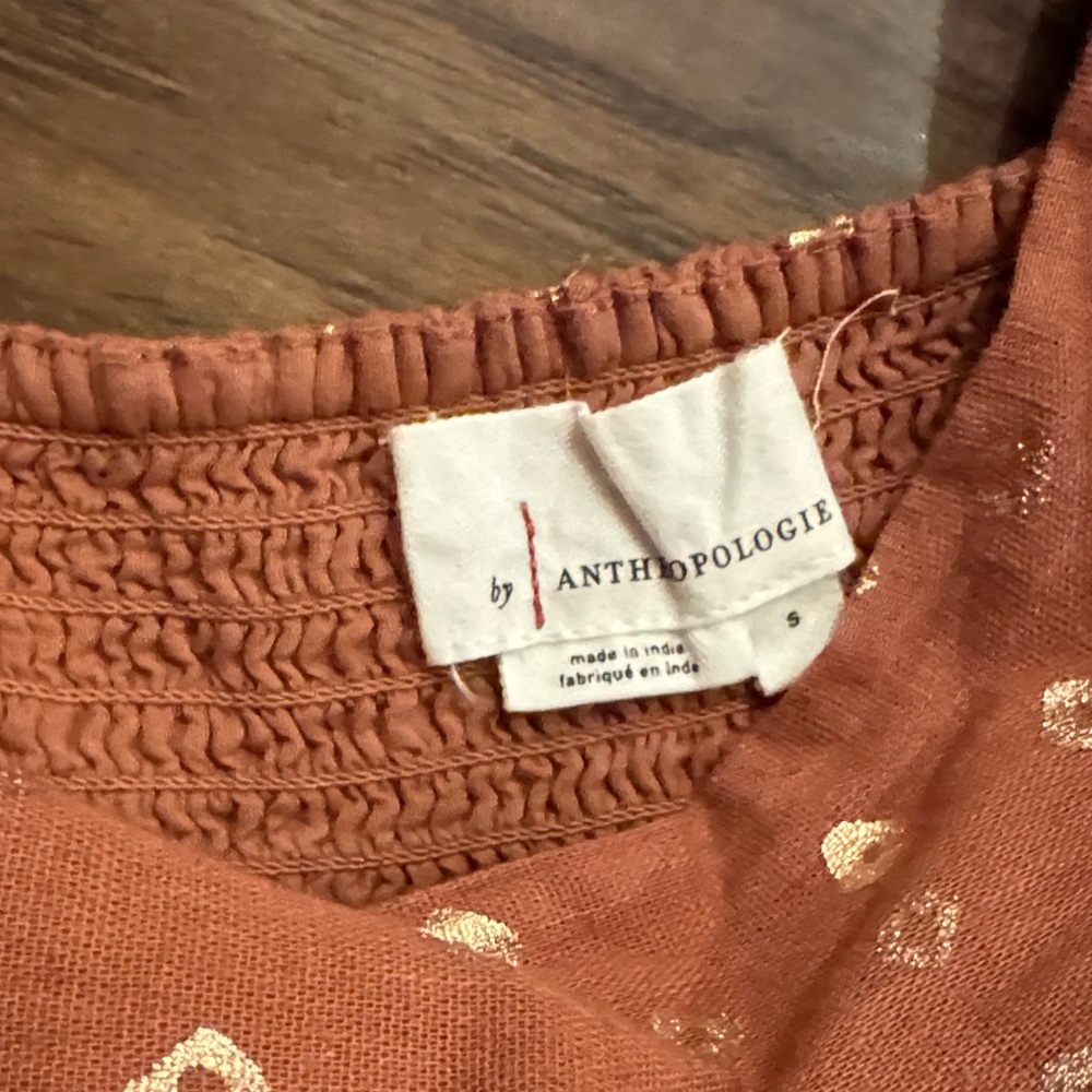 Anthropologie Terracotta Full Skirt - Picture 2 of 11